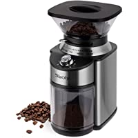 Molinillo de Café de Placas Cónicas- Molinillo de Placas Ajustable de Acero Inoxidable con 19 Ajustes Precisos de Molido…
